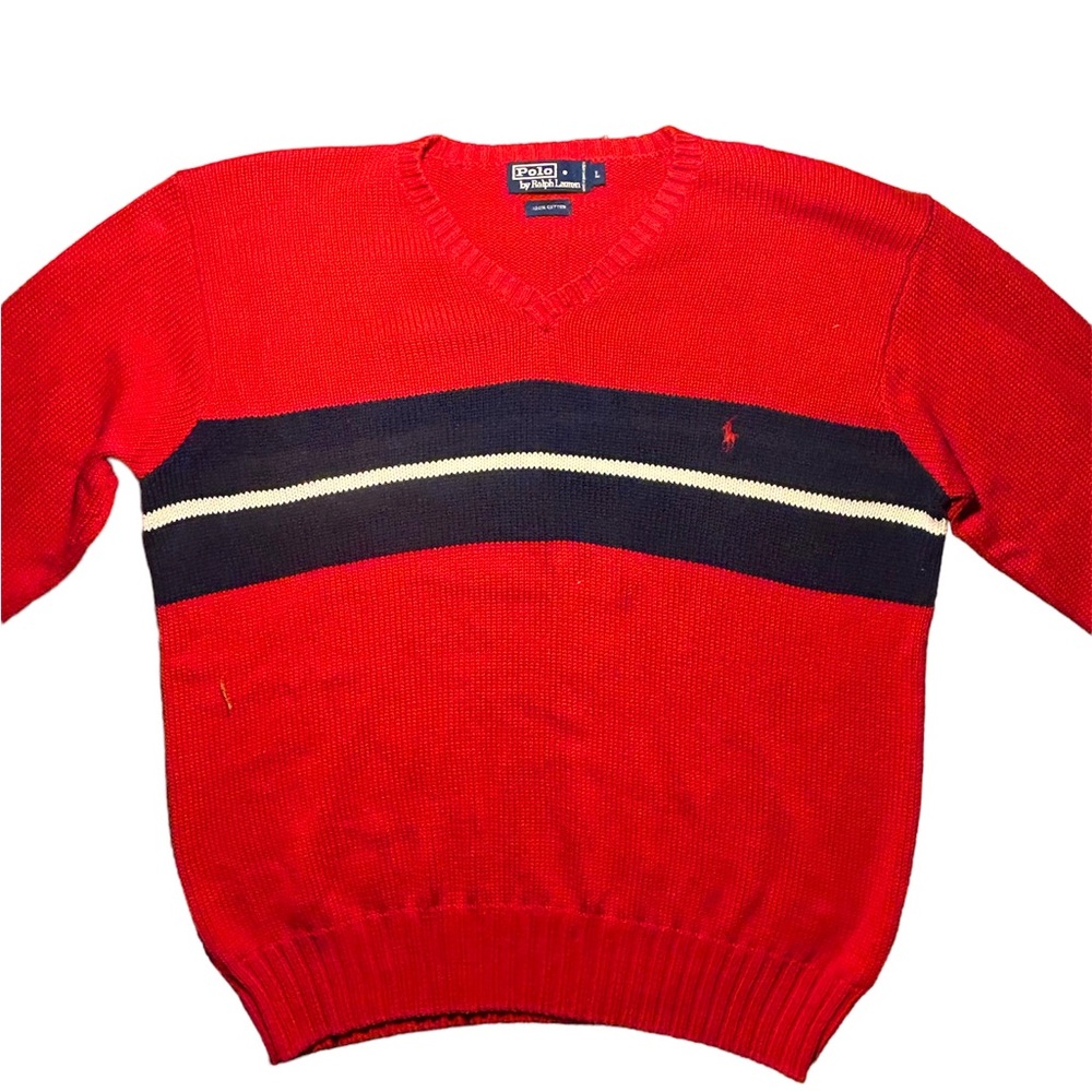 Vintage Knitted Polo Sweater
